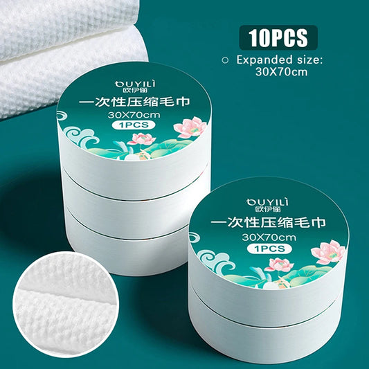 10pcs 30*70CM Disposable Compressed Towel