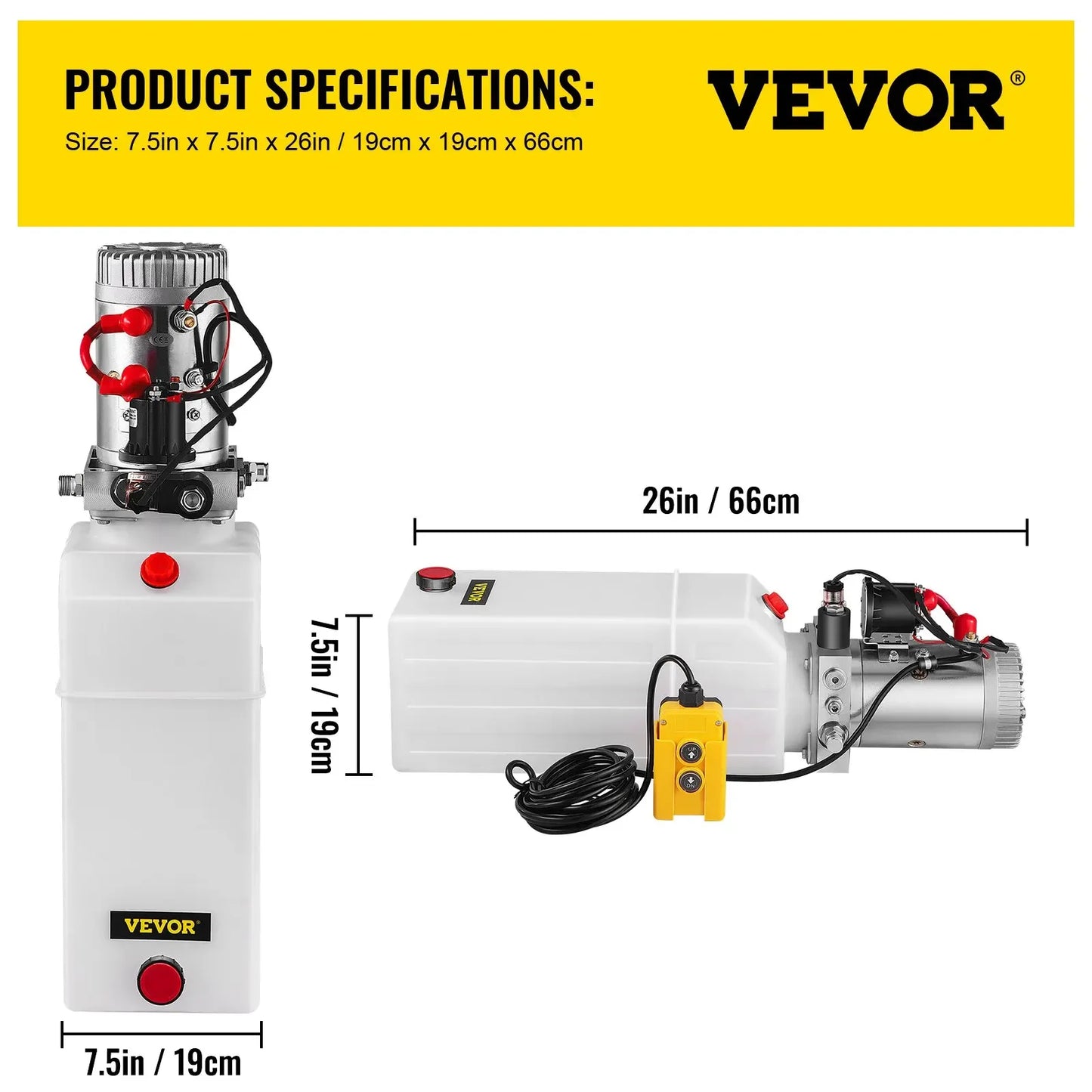 VEVOR Lifting Jack Hydraulic Pump Power Unit