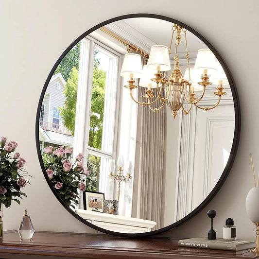 30 Inch Round Wall Mirror Bathroom Mirror