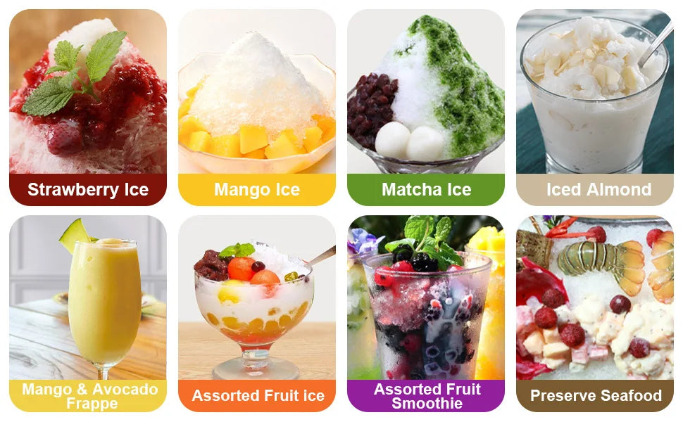 Shaved Ice Machine Snow Cone Ice Crusher