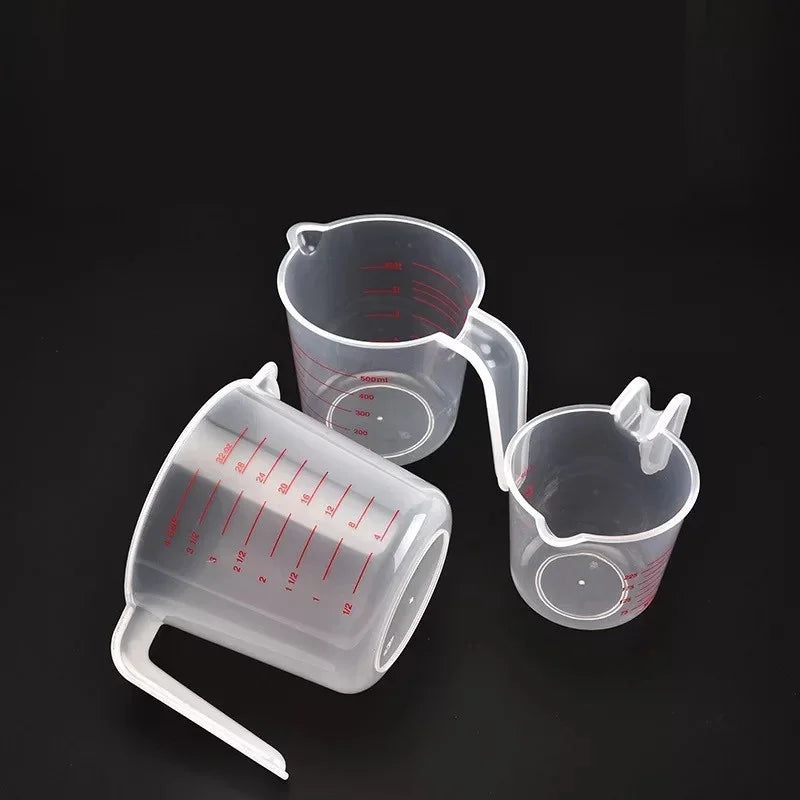 3pcs Baking Liquid Measuring Cups PVC Scale