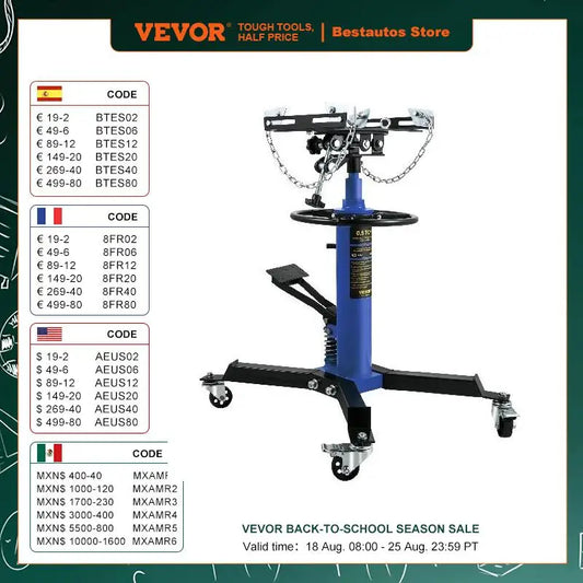 VEVOR Car Lift Jack Hydraulic Telescopic Transmission