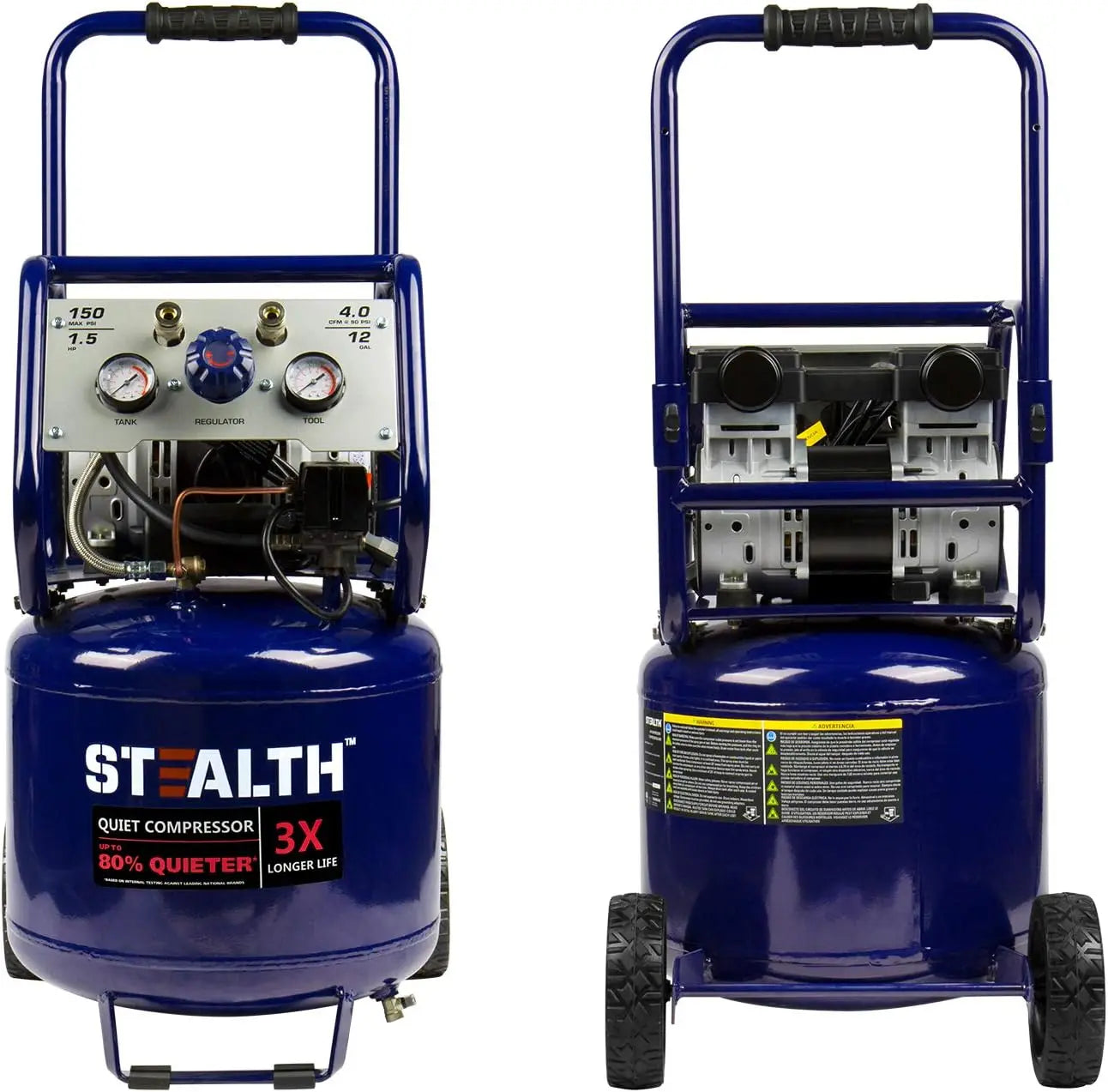 Stealth 12 Gallon Ultra Quiet Air Compressor