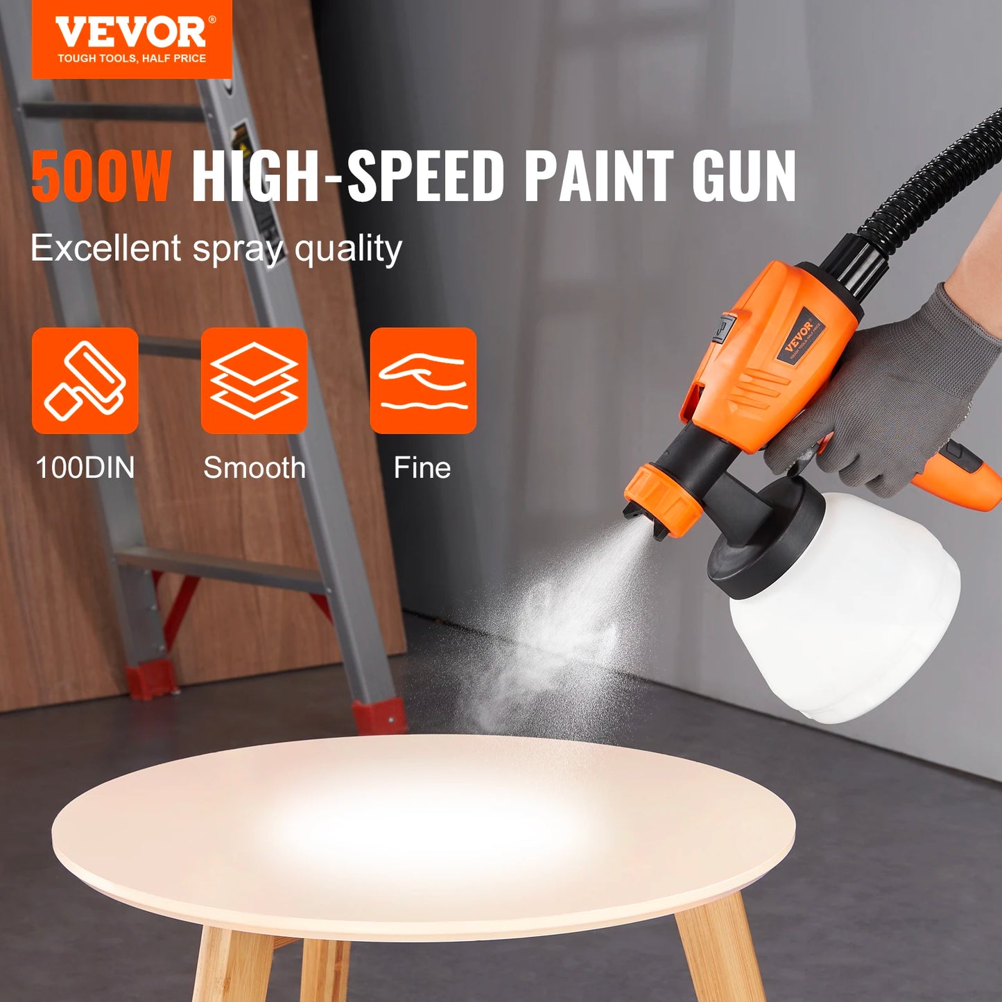 VEVOR HVLP Paint Sprayer 500W/1300W Electric