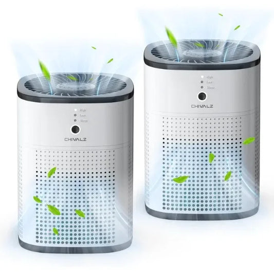 2 Pack CHIVALZ Air Purifiers for Bedroom