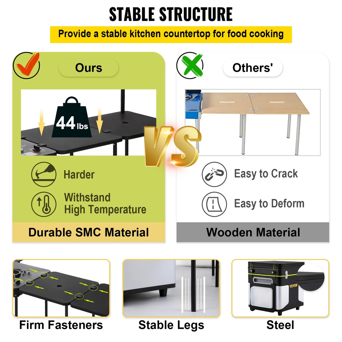 VEVOR Mobile Kitchen Portable Camp Box