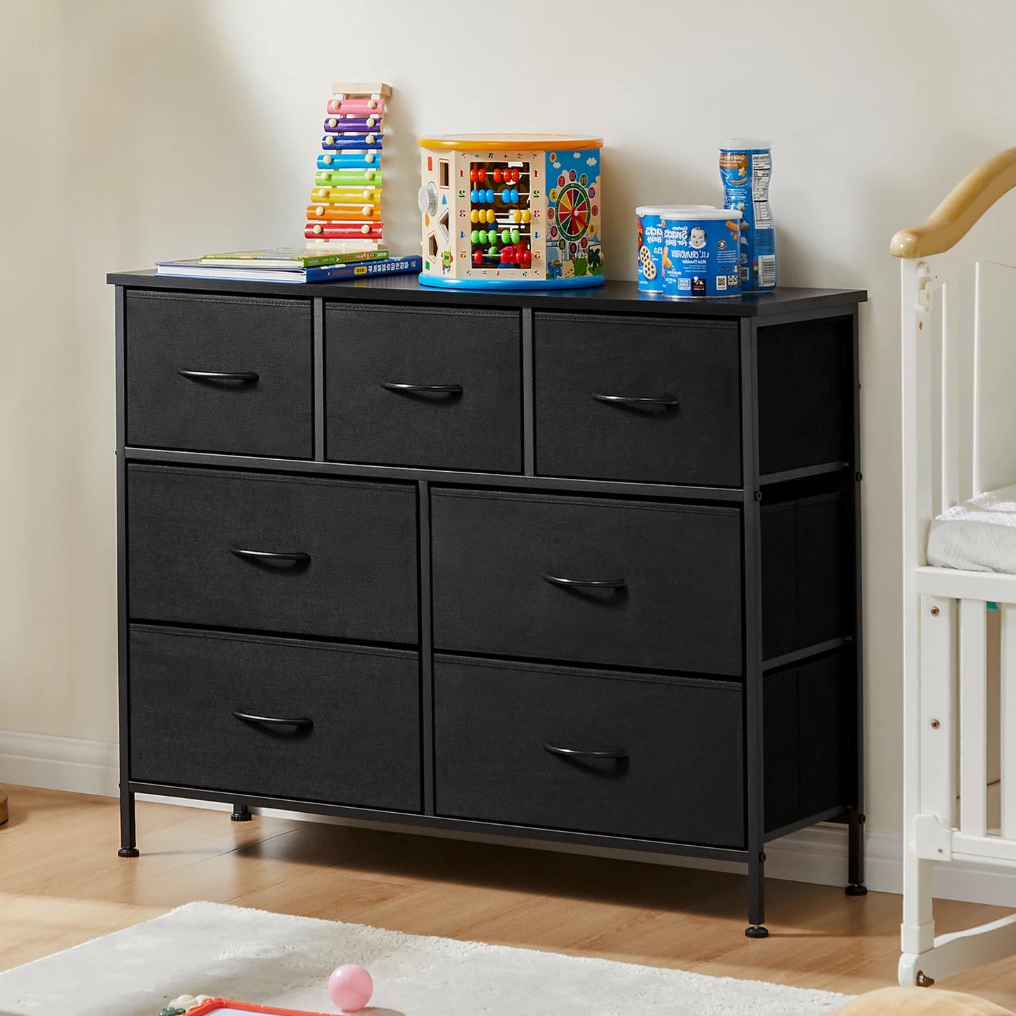 JHK Desser For Bedroom With 7 Fabric Drawers