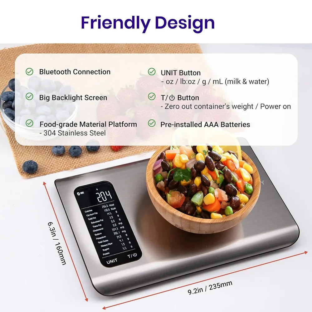 Food Kitchen Scale, Digital Grams And Ounces