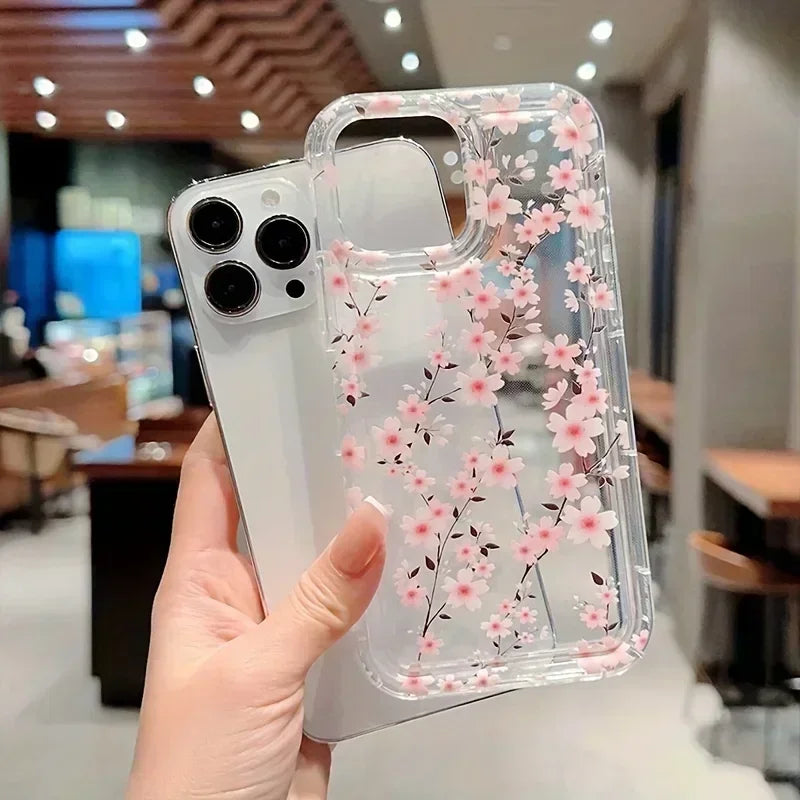 Multicolor Flower Anti-drop Soft Phone Case For iPhone