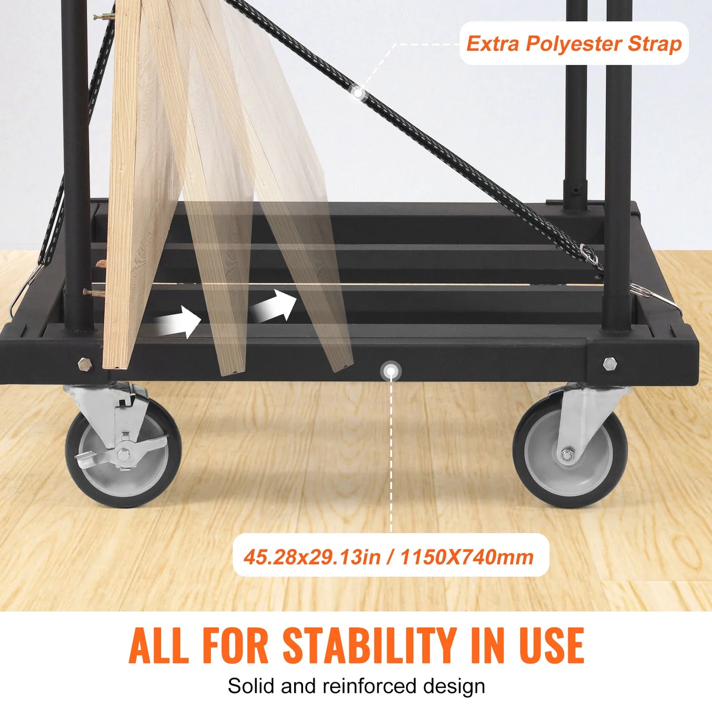 VEVOR 1800 LBS Drywall Sheet Cart Panel Dolly Cart